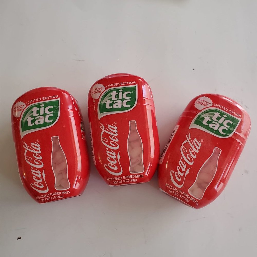 Tic Tac Coca Cola Hard Candy Mint, 3.4oz - 3 Pack